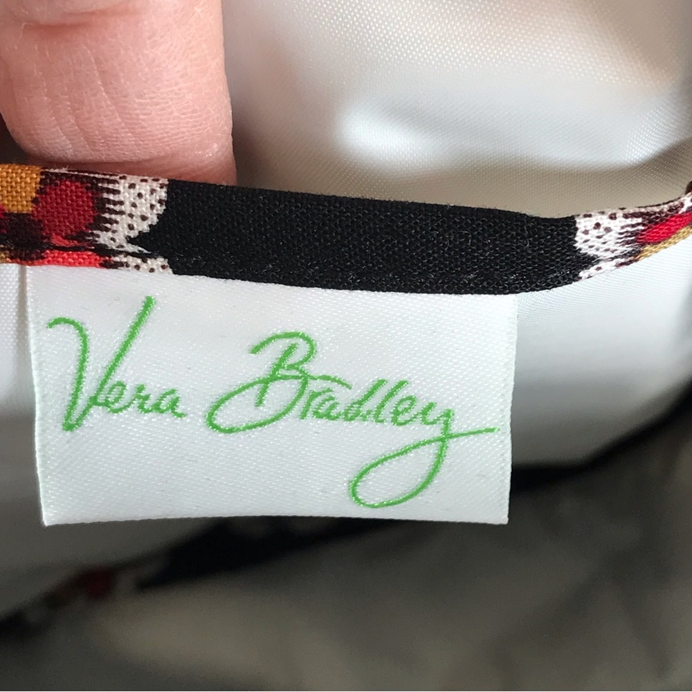 Vera Bradley Pirouette Black Red Lunch Bunch Bag Tote - Picture 8 of 8